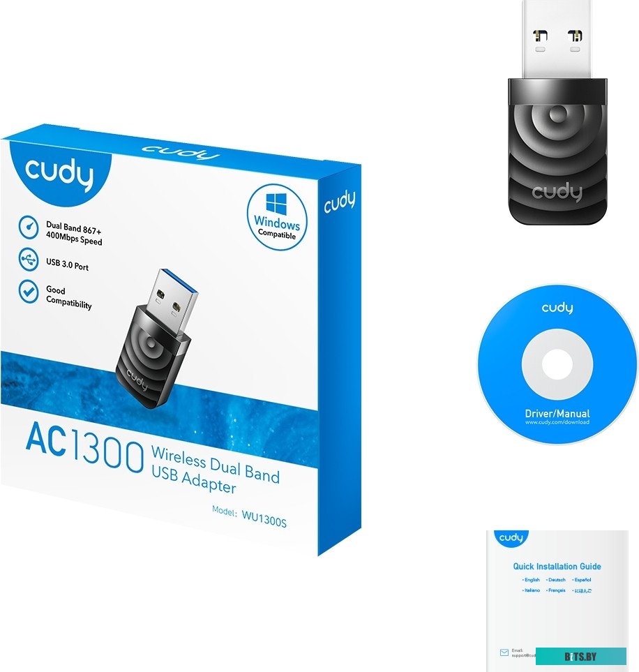 Адаптер Wi-Fi USB Cudy WU1300S 1.0