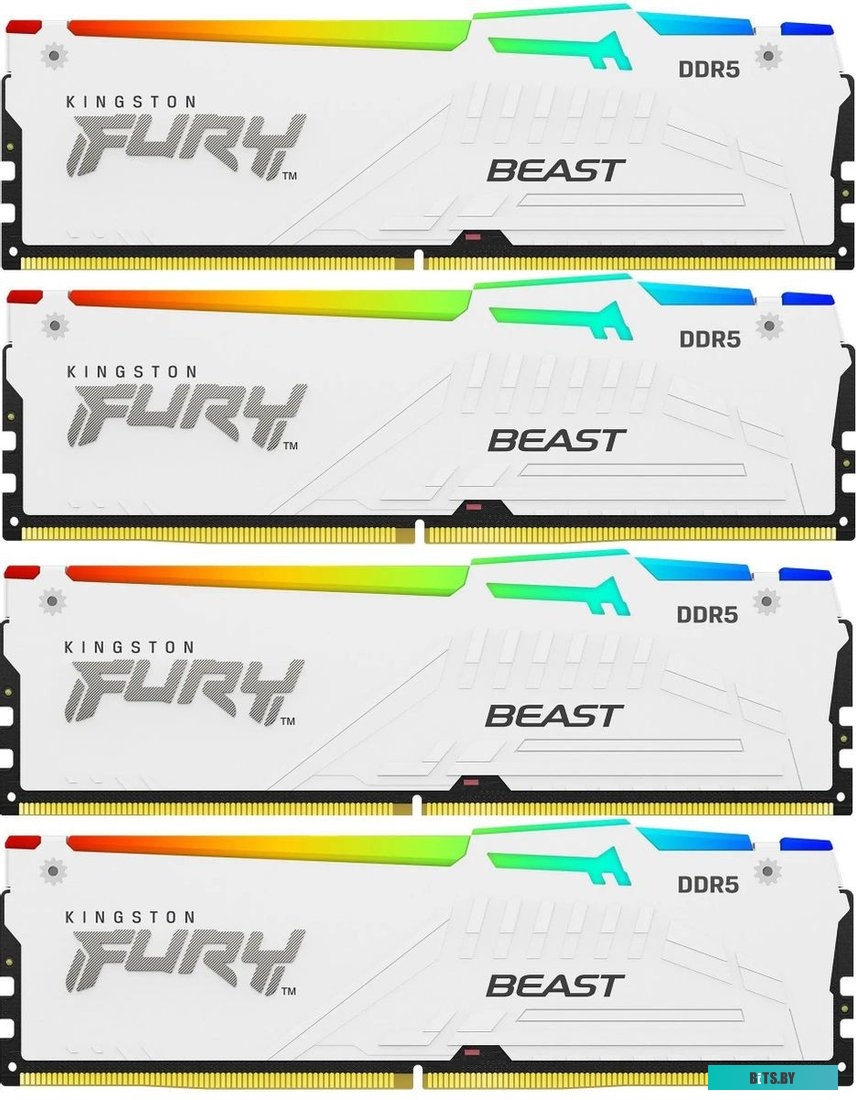 KF552C40BWAK4-128 Kingston FURY Beast RGB 4x32ГБ DDR5 5200 МГц KF552C40BWAK4-128