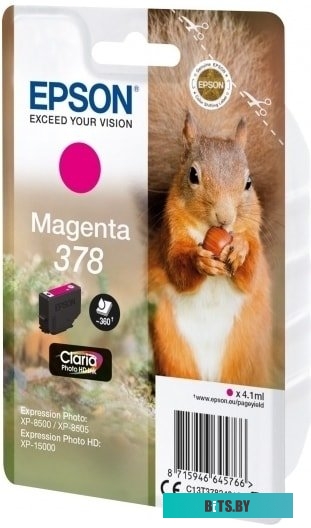 Картридж EPSON C13T37814020 Singlepack Black 378 Claria Photo HD Ink C13T37814020