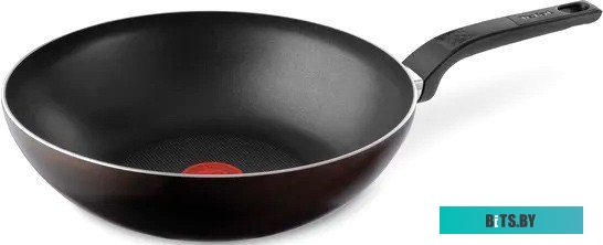 9100054099 Сковорода ВОК (WOK) Tefal Easy Plus 4237628, 28см, без крышки,  черный [9100054099]
