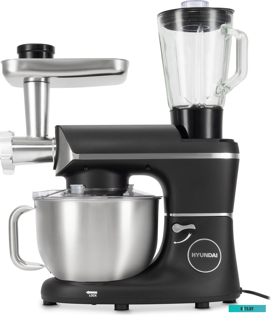 HYM-S8591 Кухонная машина Hyundai HYM-S8591,  черный / серебристый