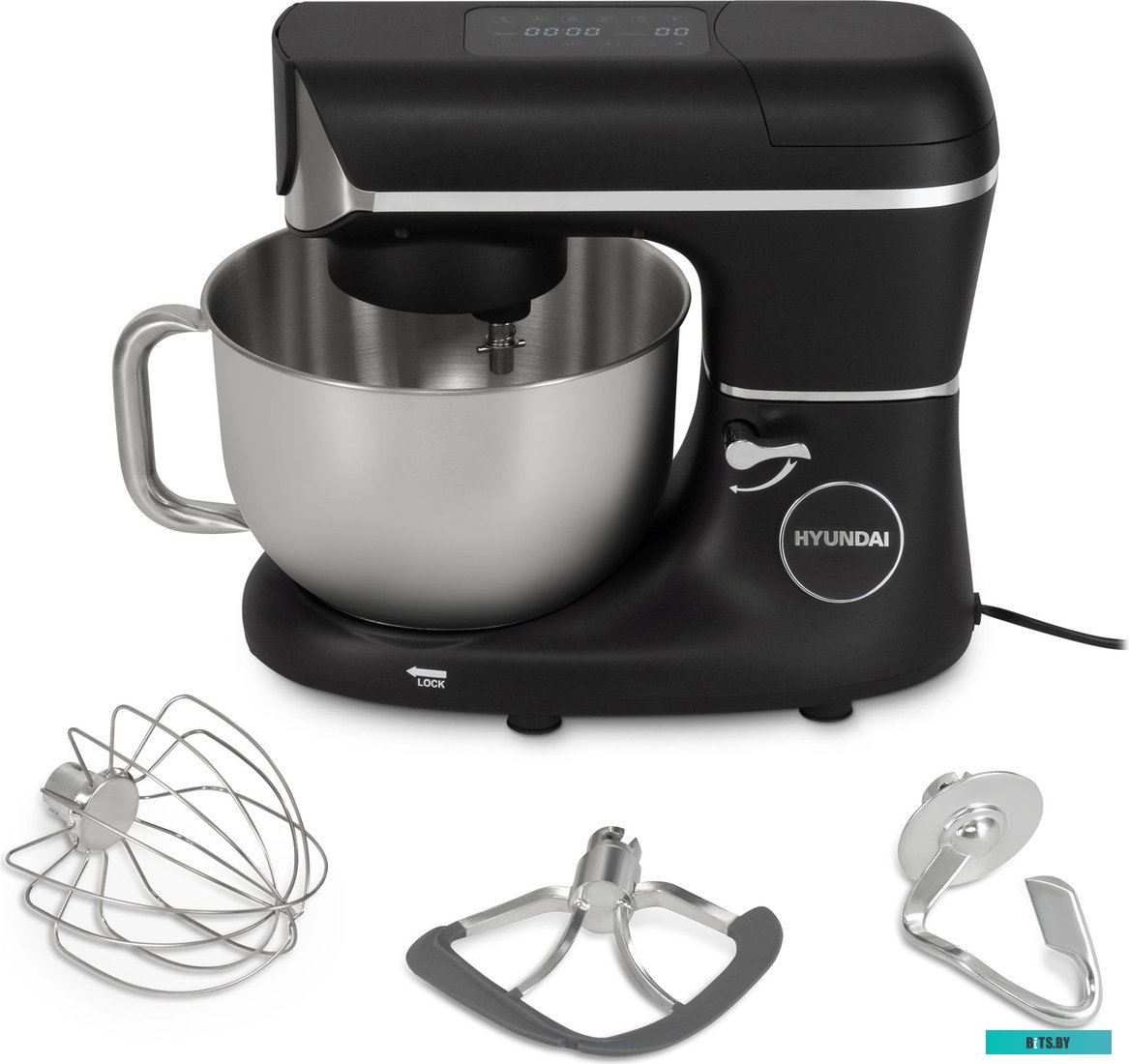 HYM-S8591 Кухонная машина Hyundai HYM-S8591,  черный / серебристый