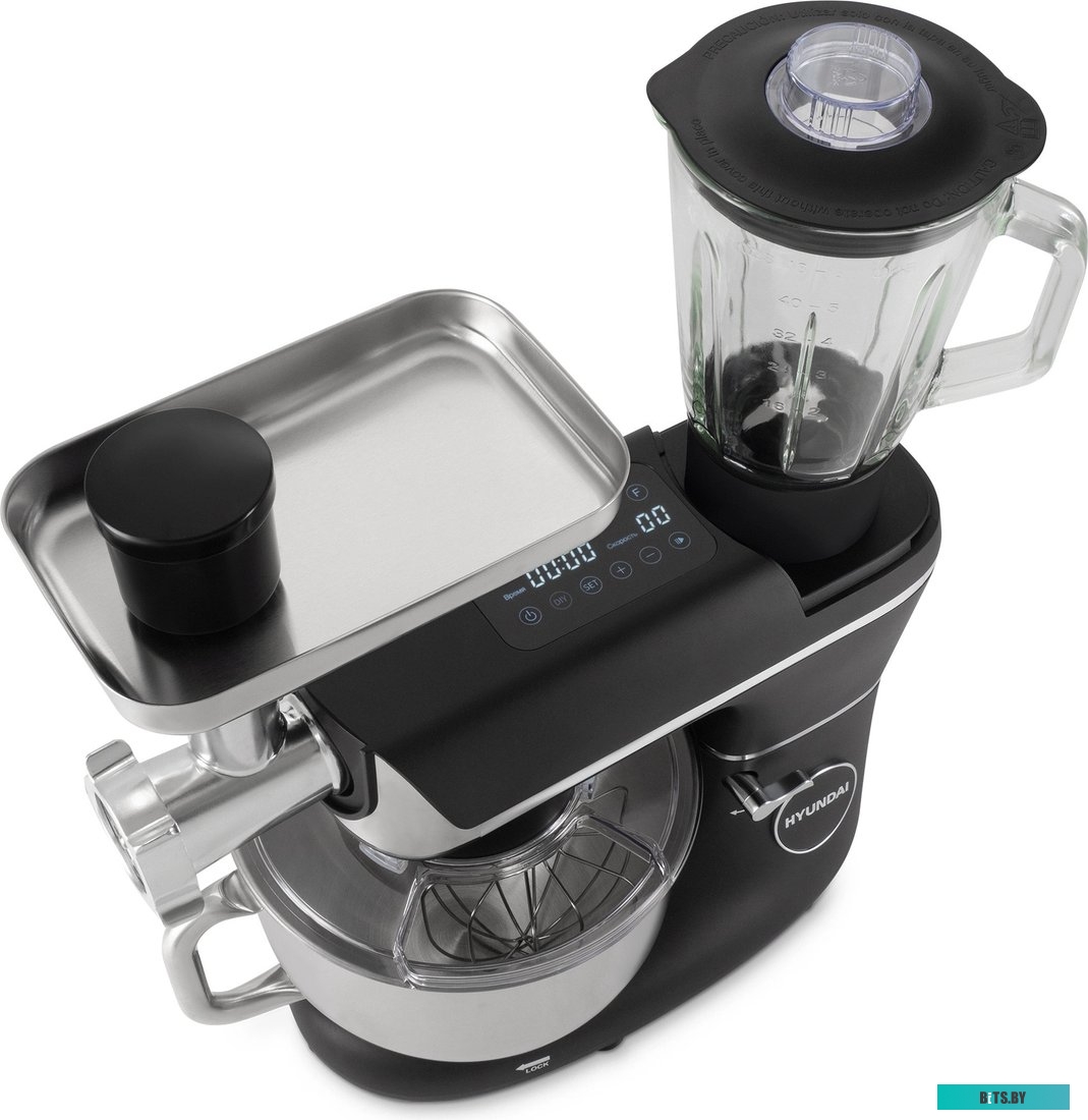 HYM-S8591 Кухонная машина Hyundai HYM-S8591,  черный / серебристый