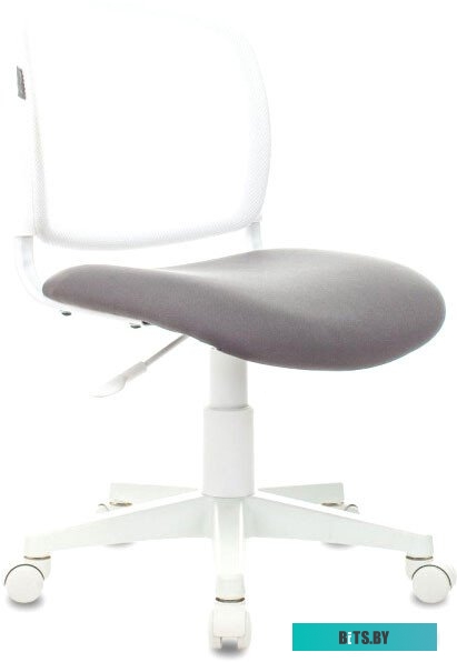 CH-W296NX/NEO-GREY Кресло детское Бюрократ CH-W296NX белый TW-15 сиденье серый Neo Grey сетка/ткань крестов. пластик белый пластик белый