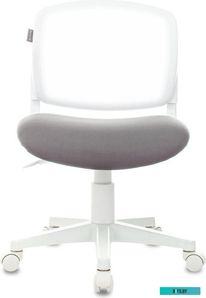CH-W296NX/NEO-GREY Кресло детское Бюрократ CH-W296NX белый TW-15 сиденье серый Neo Grey сетка/ткань крестов. пластик белый пластик белый