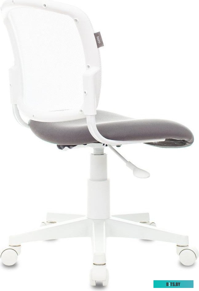 CH-W296NX/NEO-GREY Кресло детское Бюрократ CH-W296NX белый TW-15 сиденье серый Neo Grey сетка/ткань крестов. пластик белый пластик белый