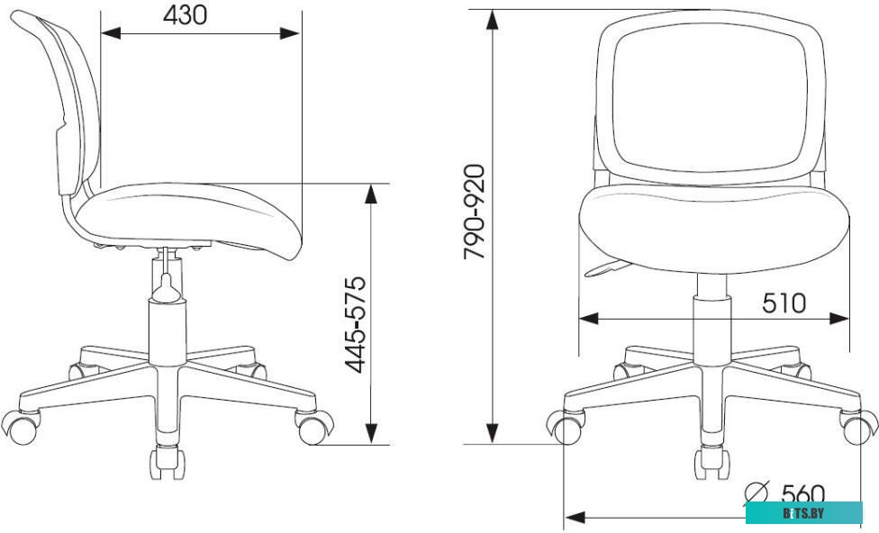 CH-W296NX/NEO-GREY Кресло детское Бюрократ CH-W296NX белый TW-15 сиденье серый Neo Grey сетка/ткань крестов. пластик белый пластик белый