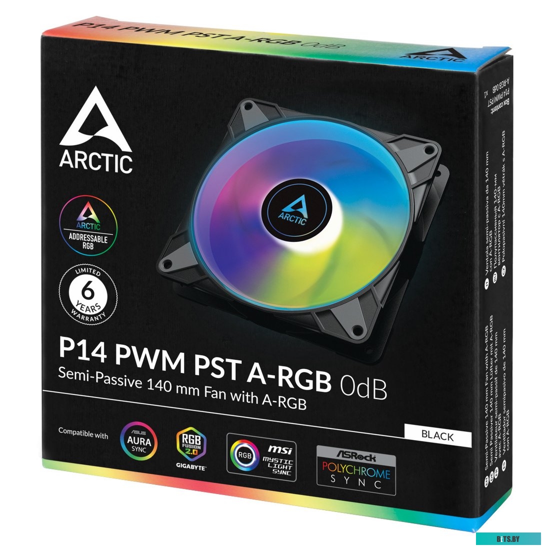 Вентилятор для корпуса Arctic P14 PWM PST A-RGB 0dB ACFAN00239A