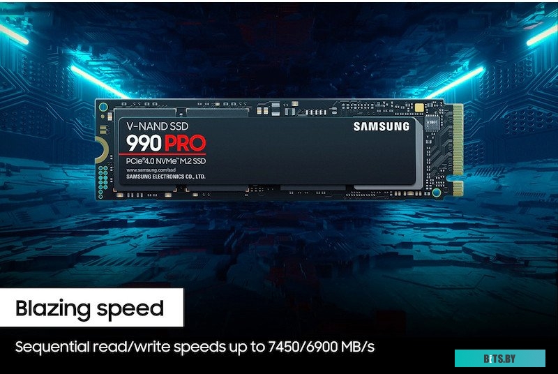 SSD накопитель Samsung 990 Pro 4TB MZ-V9P4T0BW
