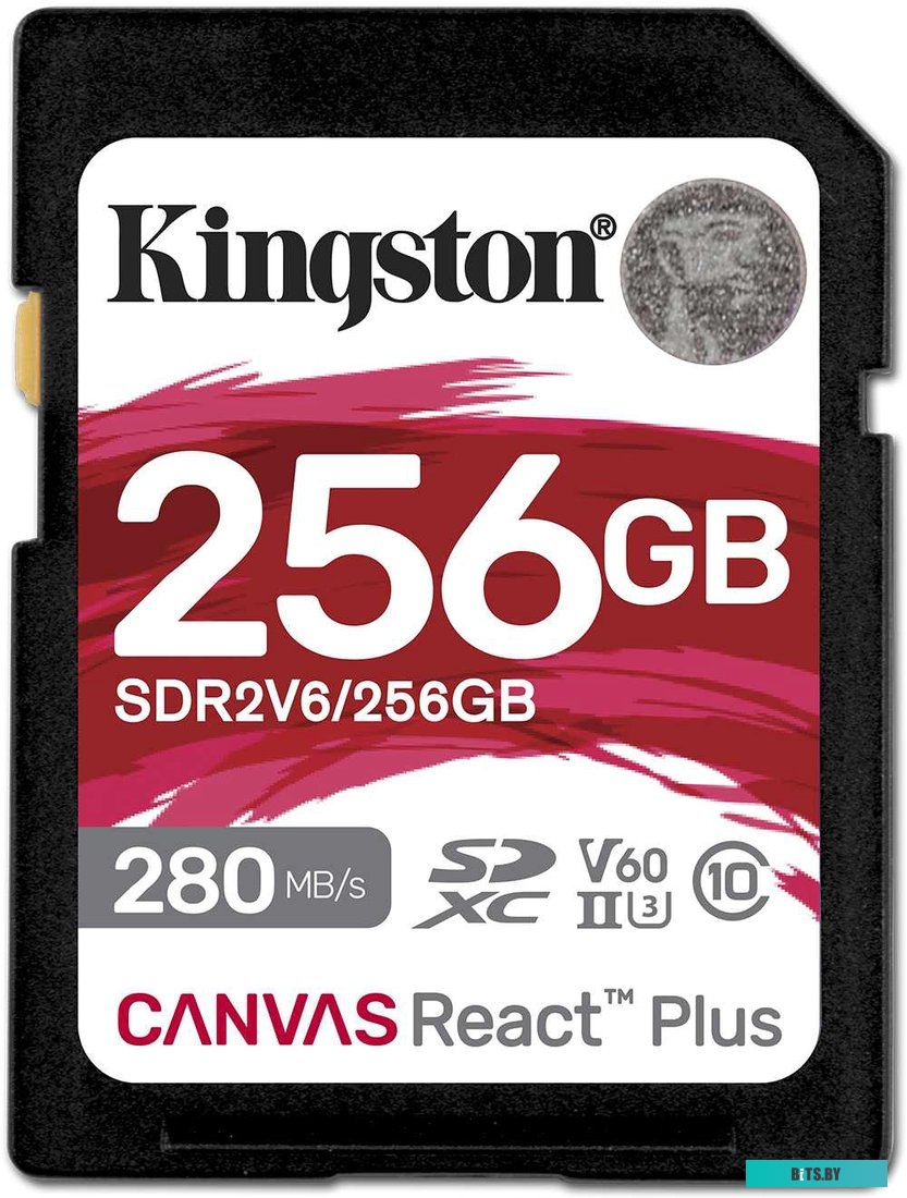 Карта памяти SDXC Kingston Canvas React Plus 256 ГБ, SDR2V6/256GB