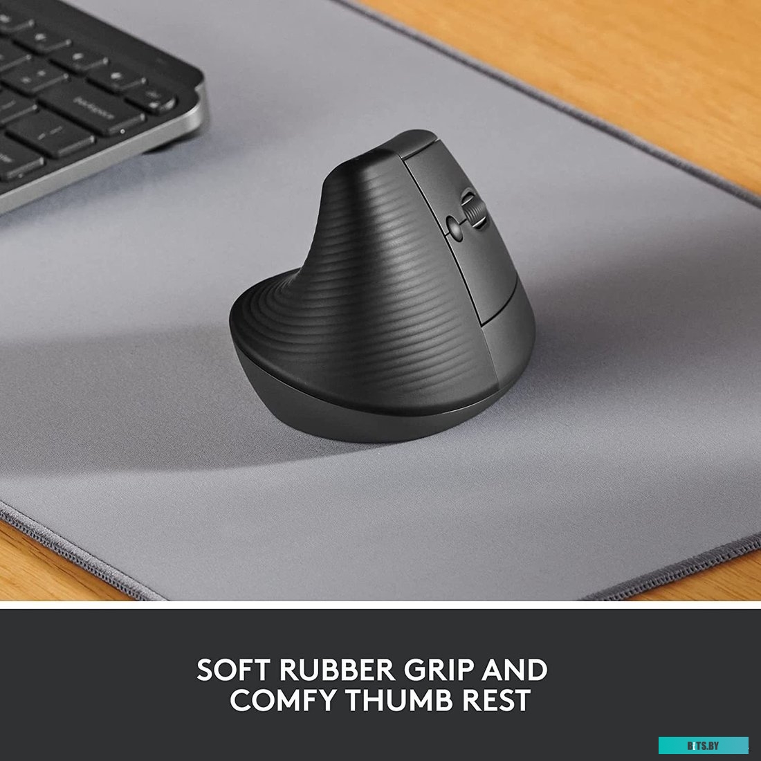 Мышь Logitech Lift белый оптическая (4000dpi) silent беспроводная BT/Radio USB для ноутбука (5but) 910-006486