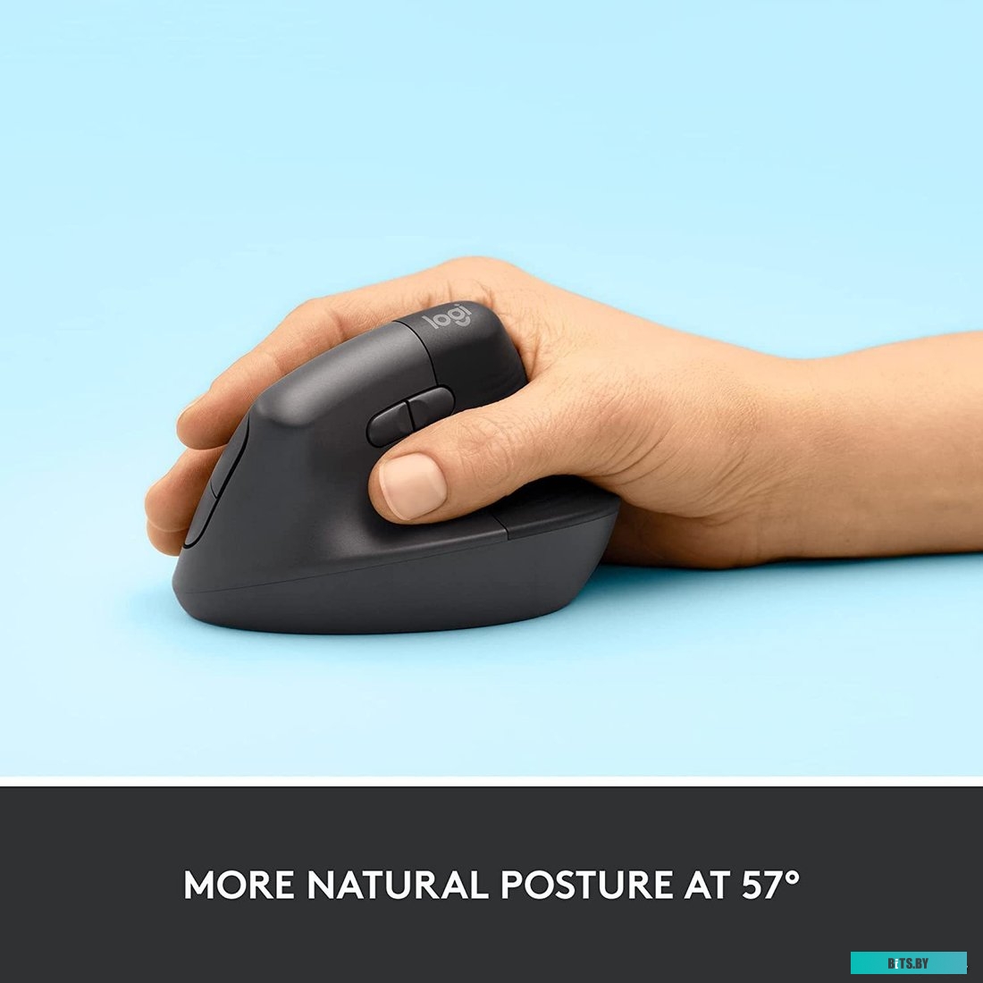 Мышь Logitech Lift белый оптическая (4000dpi) silent беспроводная BT/Radio USB для ноутбука (5but) 910-006486