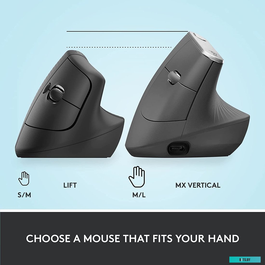 Мышь Logitech Lift белый оптическая (4000dpi) silent беспроводная BT/Radio USB для ноутбука (5but) 910-006486