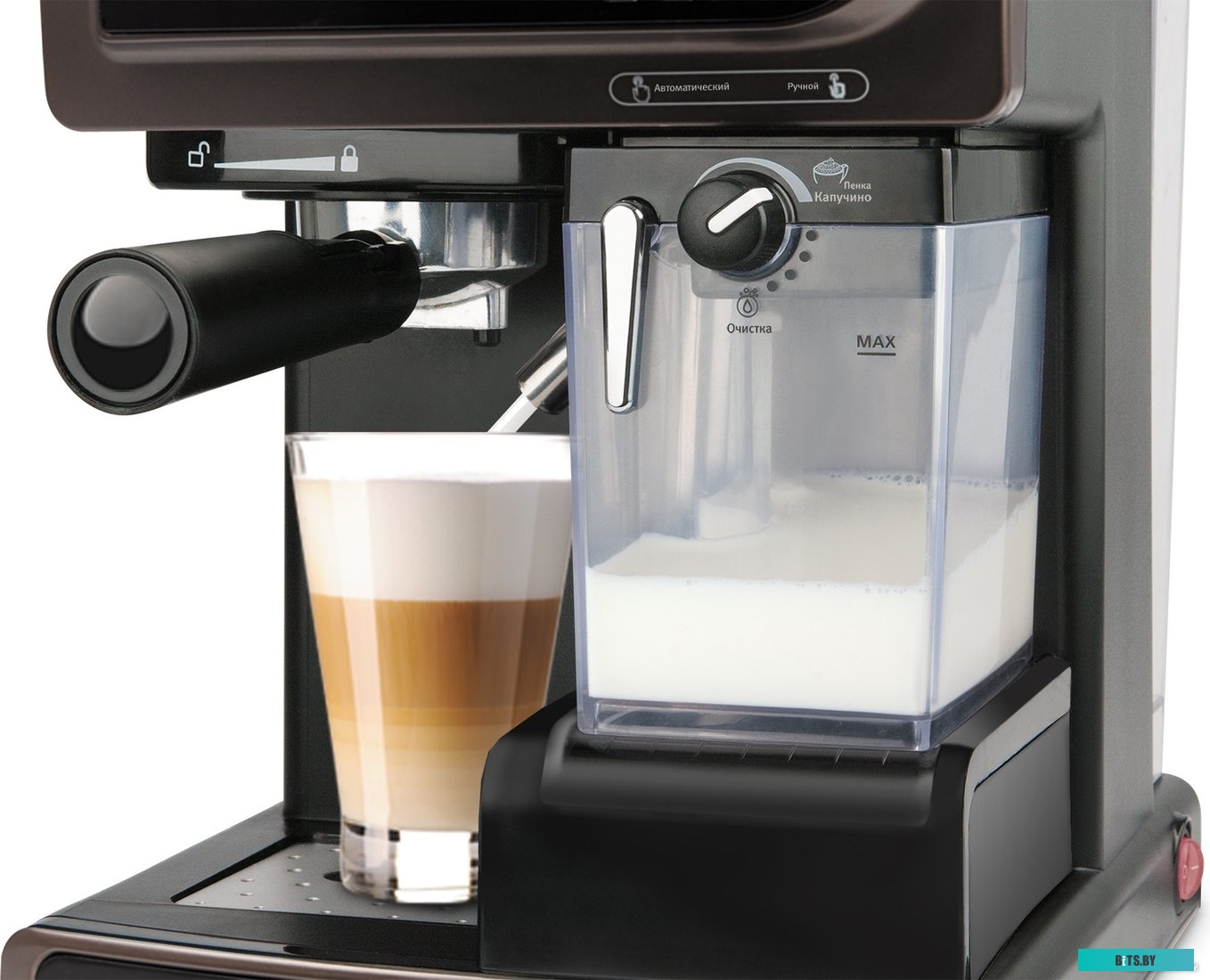 VT-1517 BN Кофеварка Vitek VT-1517 BN,  рожковая,  коричневый  / черный