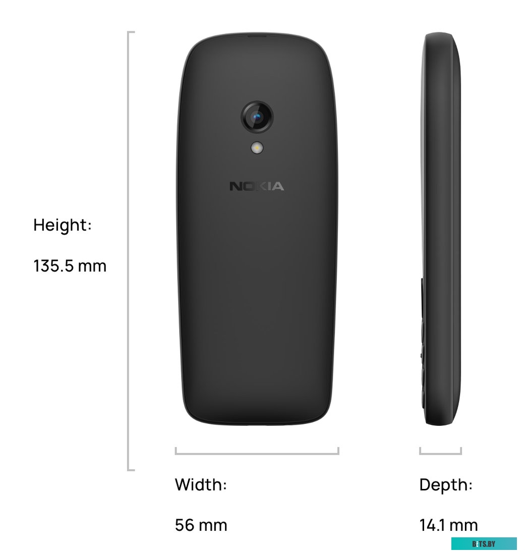 Мобильный телефон Nokia 6310 (2024) Dual SIM TA-1607 (черный)