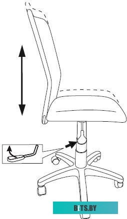 KD-3/WH/TW-18 Кресло детское Бюрократ KD-3 салатовый TW-18 крестов. пластик белый