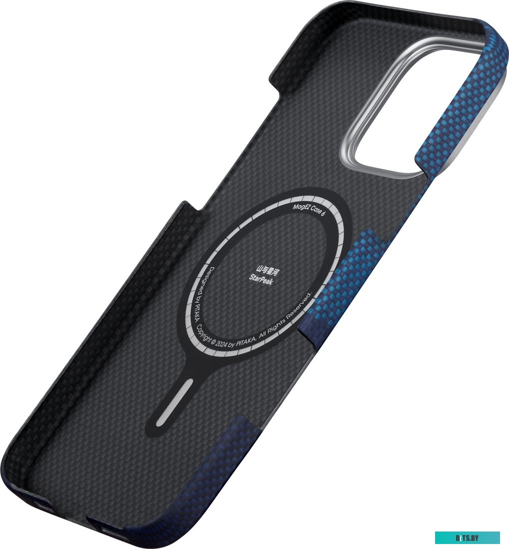 KI1602POTH Pitaka StarPeak Tactile Woven для iPhone 16 Pro Max (темно-синий)