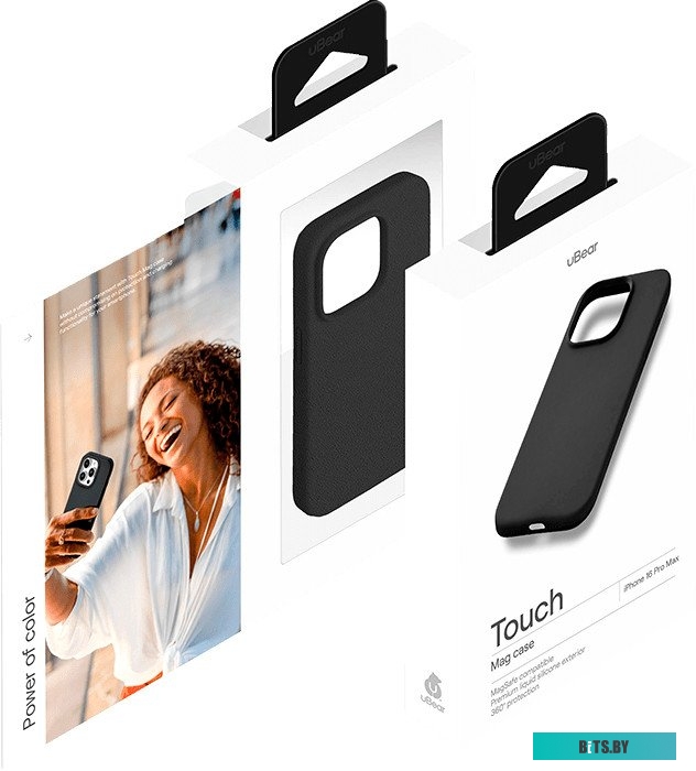 CS420BL69PTH-I24M uBear Touch Mag Case для Apple iPhone 16 Pro Max (черный)