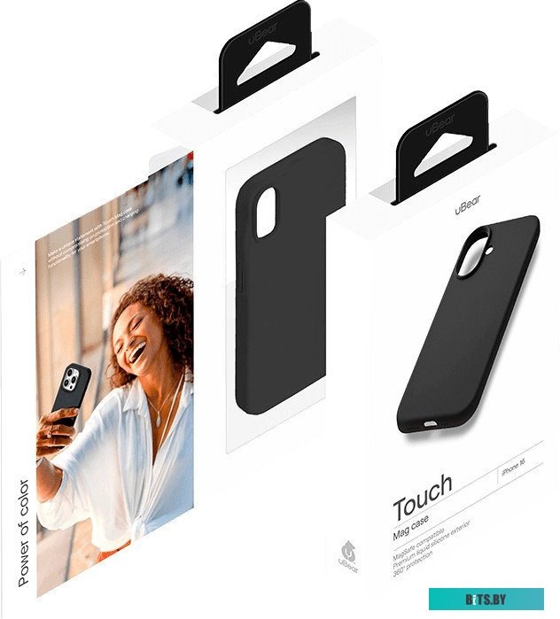 CS399BL61TH-I24M uBear Touch Mag Case для Apple iPhone 16 (черный)
