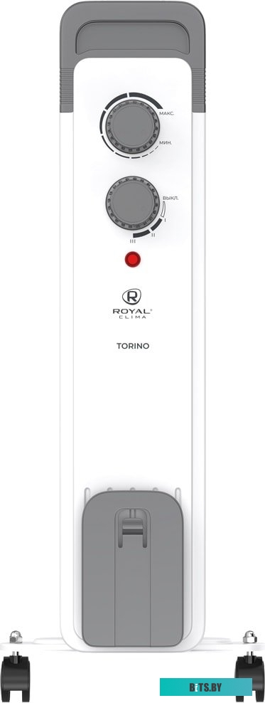 ROR-T7-1500M Масляный радиатор Royal Clima Torino ROR-T7-1500M, с терморегулятором, 1500Вт, 7 секций, 3 режима, белый