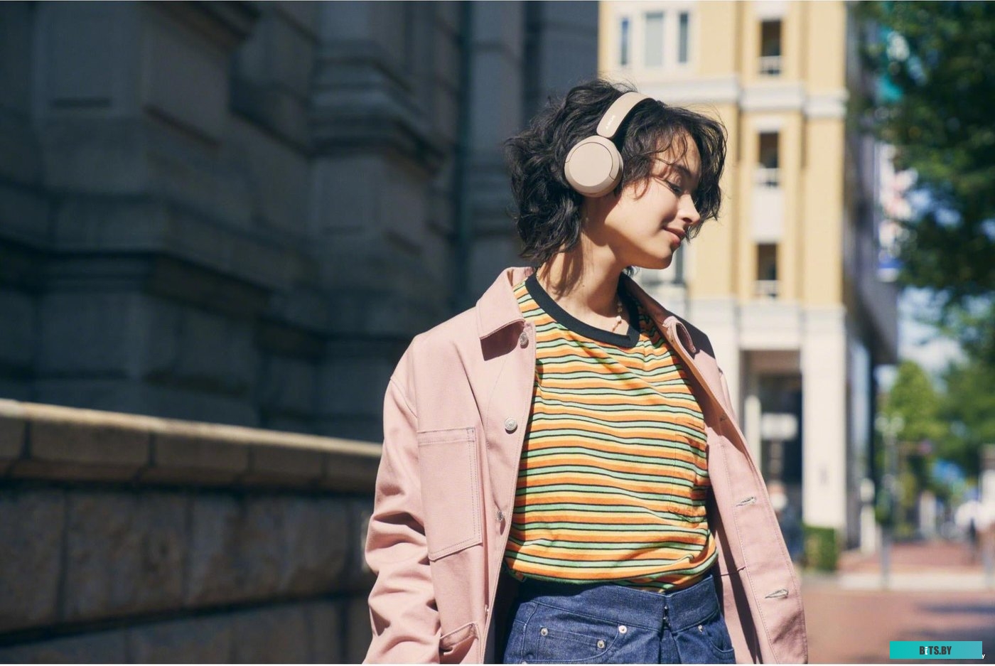 Наушники Sony WH-CH520 (бежевый)