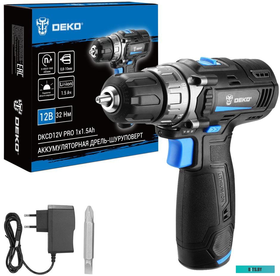 083-1003 6974129108272 Deko DKCD12V PRO 083-1003 (с 1-им АКБ, кейс)