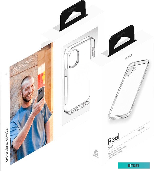 CS391TT61RL-I24 uBear Real Case для Apple iPhone 16 (прозрачный)
