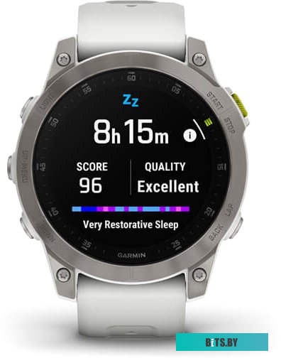Умные часы Garmin Epix Sapphire Gen 2 (серебристый титан/белый) <010-02582-21>