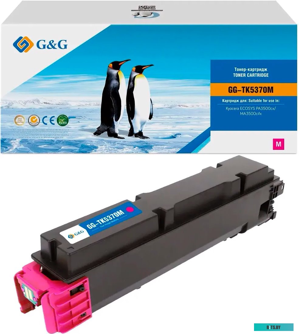 Картридж лазерный G&G GG-TK5370M TK-5370M пурпурный (5000стр.) для Kyocera ECOSYS PA3500cx/MA3500cifx GG-TK5370M