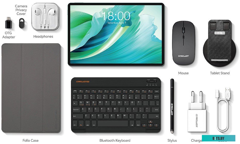 Teclast P30T 4GB/128GB (с аксессуарами, серый)