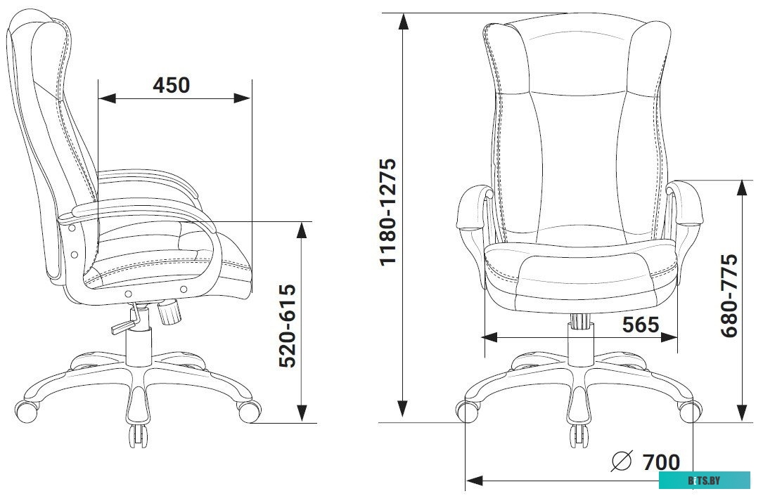 Бюрократ CH-879N (экокожа, черный)
