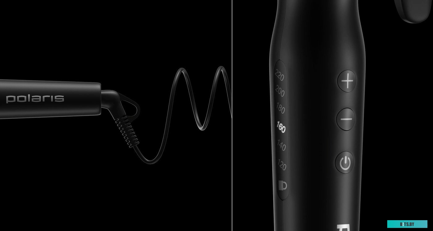 PHS 3410TAI Щипцы Polaris PHS 3410TAi Argan Therapy PRO,  черный