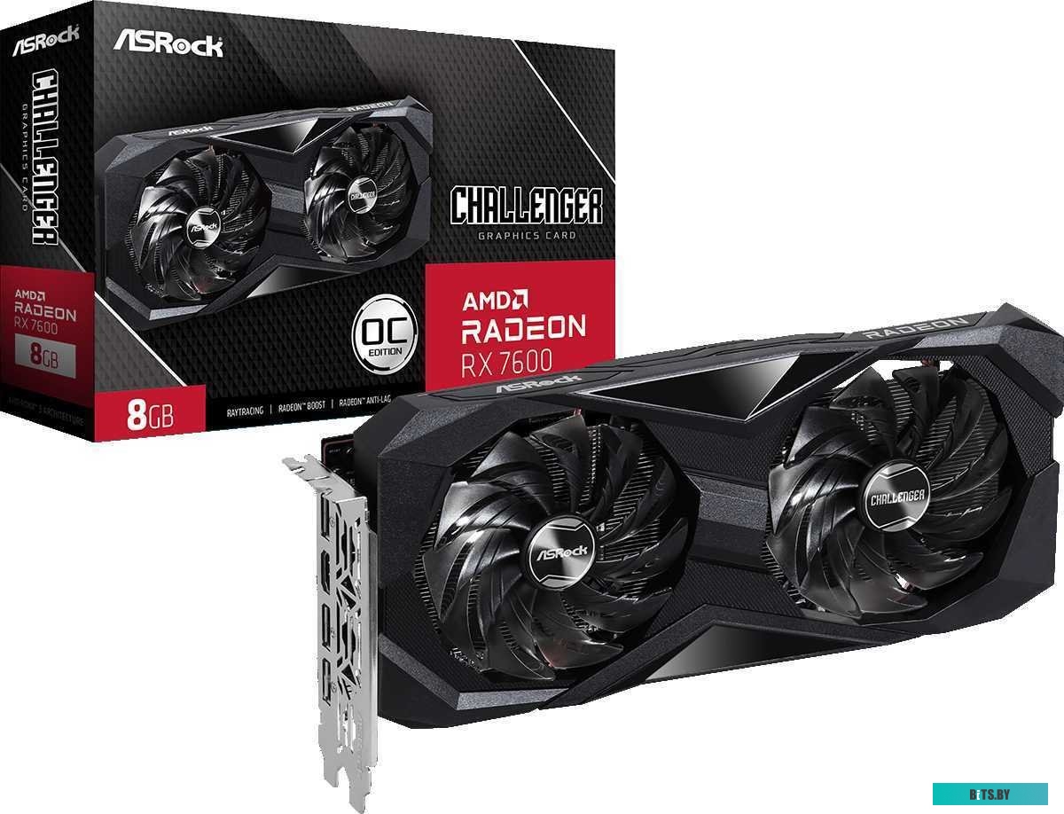 Видеокарта ASRock Radeon RX 7600 Challenger RX7600 CL 8GO