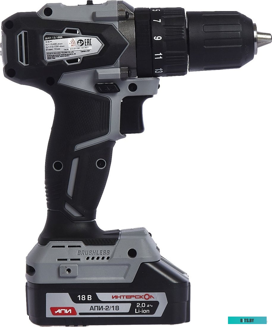 Интерскол ДАУ-13/18ВК 573.0.0.70 (без АКБ, с кейсом)