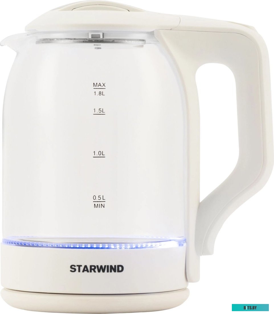 SKG1056 Чайник электрический StarWind SKG1056, 2000Вт, белый и прозрачный