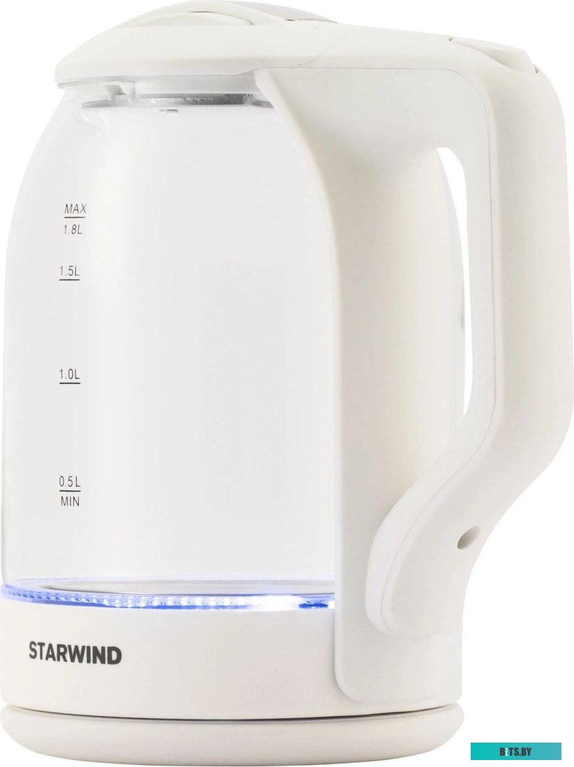SKG1056 Чайник электрический StarWind SKG1056, 2000Вт, белый и прозрачный