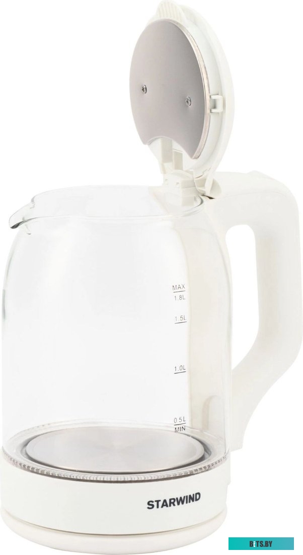 SKG1056 Чайник электрический StarWind SKG1056, 2000Вт, белый и прозрачный