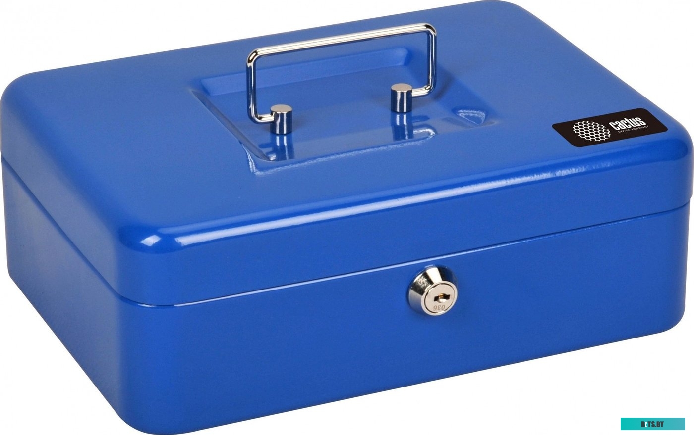 CS-CB-003BL Ящик для денег без номинала Cactus CS-CB-003BL 90x250x180 синий сталь 1.367кг