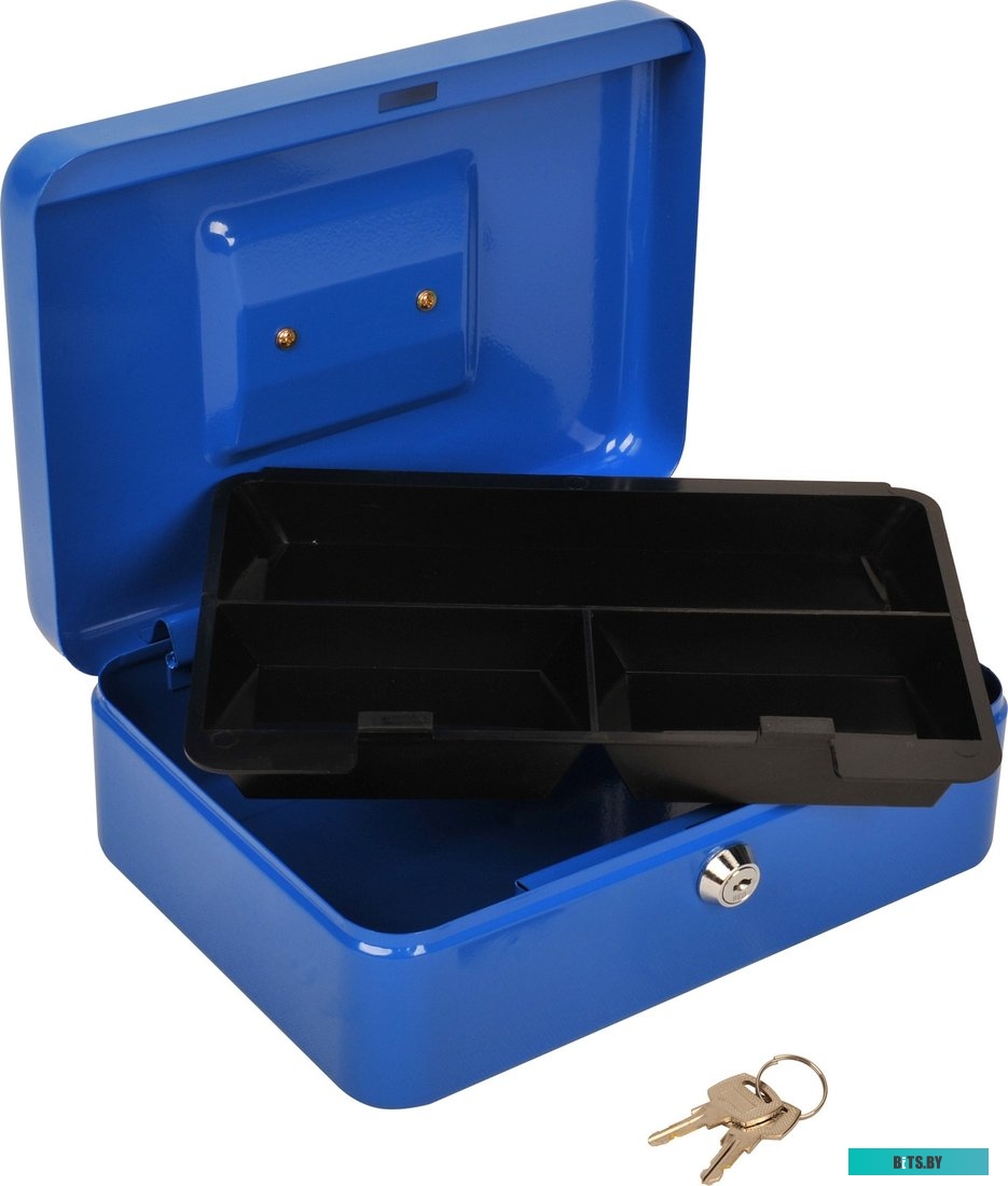 CS-CB-003BL Ящик для денег без номинала Cactus CS-CB-003BL 90x250x180 синий сталь 1.367кг