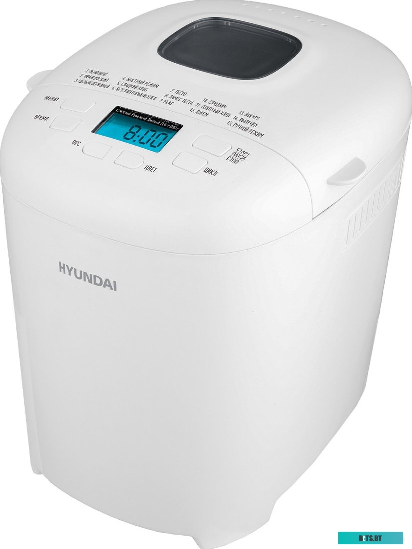HYBM-M0714 Хлебопечь Hyundai HYBM-M0714,  белый