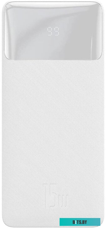 PPBD050102 Baseus Bipow Digital Display Power Bank 20000mAh 15W White Overseas Edition (Simple Series Cable USB to Micro 25cm White) (PPBD050102)