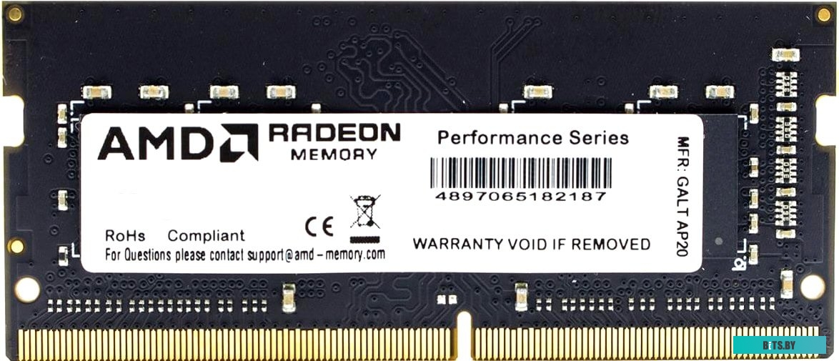 Модуль памяти AMD Radeon 16GB DDR4 SODIMM PC4-25600 R9416G3206S2S-UO