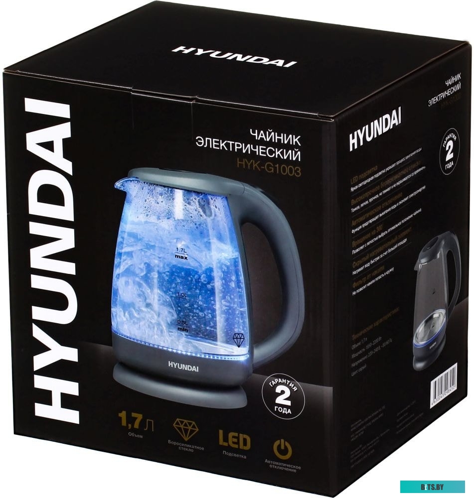 Электрочайник Hyundai HYK-G1003