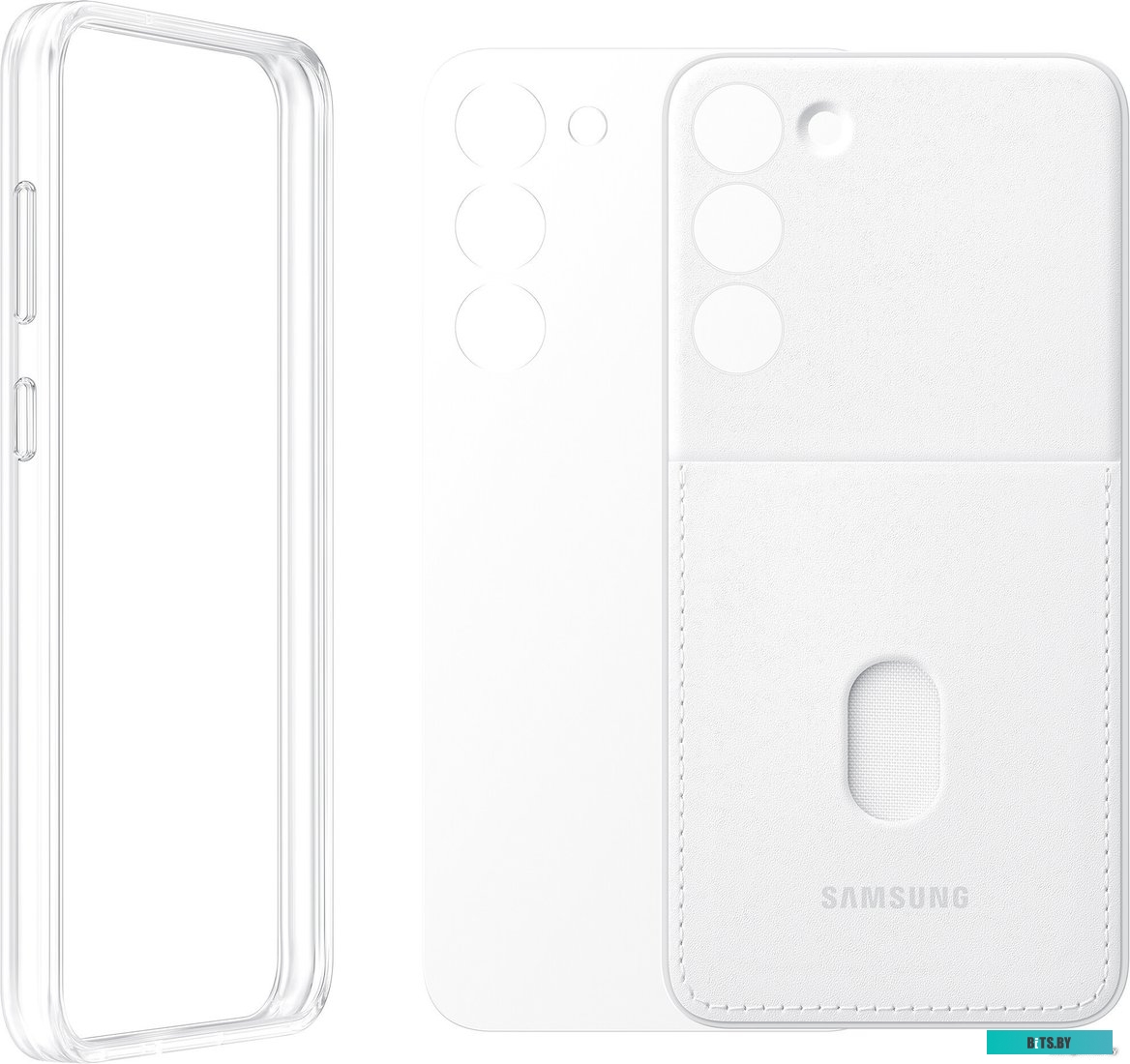 EF-MS926CWEGRU Чехол (клип-кейс) Samsung Flipsuit Case S24+, для Samsung Galaxy S24+, белый/прозрачный [ef-ms926cwegru]