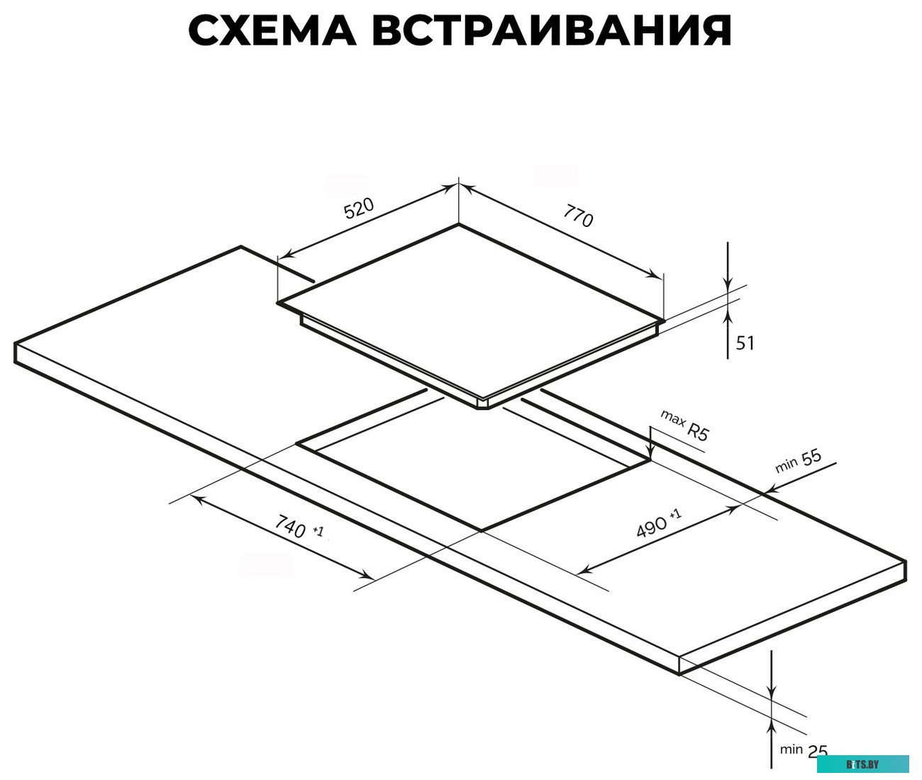 CHPE000022 Электрическая варочная панель LEX EVH 772A BL,  черный