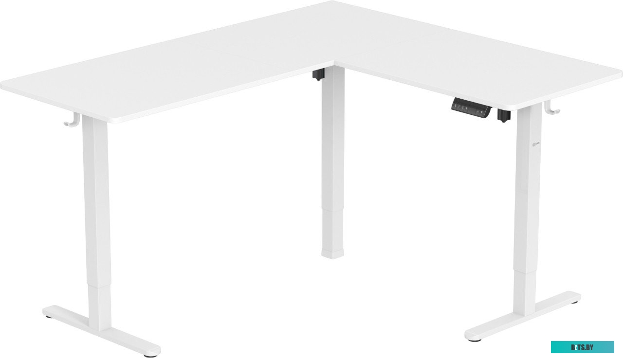 Стол для компьютера Cactus угловой подъёмный столешница МДФ белый каркас белый 140x72x60см (CS-EDXL-WWT) CS-EDXL-WWT