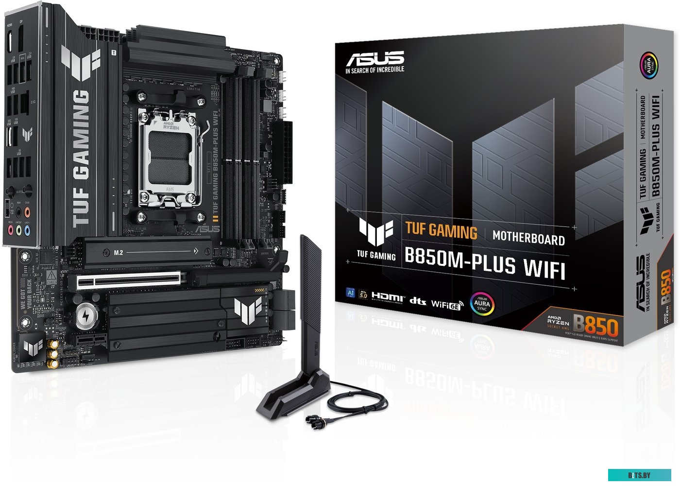 ASUS ROG Strix Z890-A Gaming WiFi || Форм-фактор: ATX, чипсет: Intel Z890, сокет: 1851, слоты: 4 DDR5 DIMM, 4x SATA 6 Гбит/с, 5x M.2, 90MB1I90-M0EAY0 