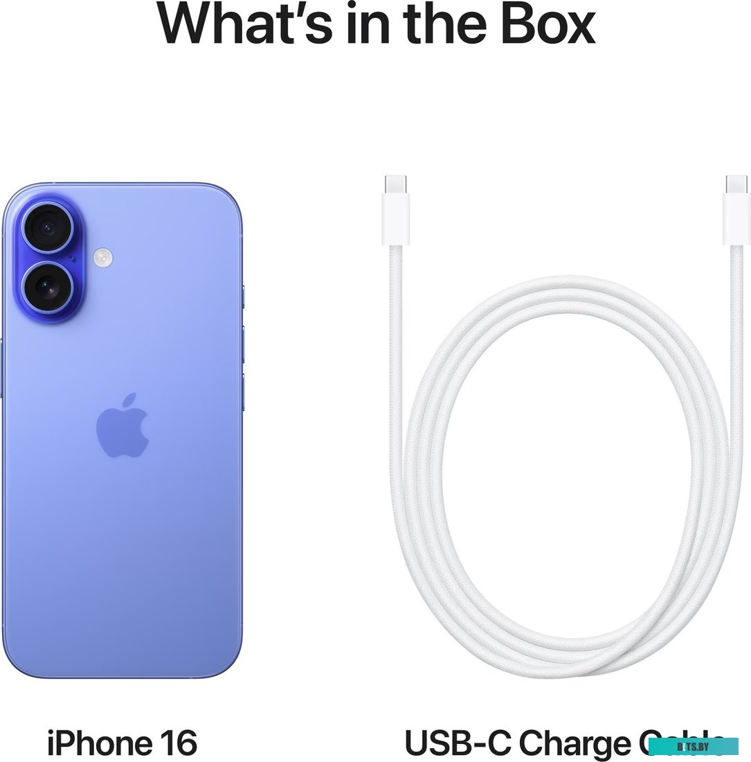 Смартфон Apple iPhone 16 256Gb,  A3287,  ультрамарин MYEH3HN/A