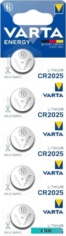 6025229405 Varta Lithium CR2025 3V 6025229405 (5шт)