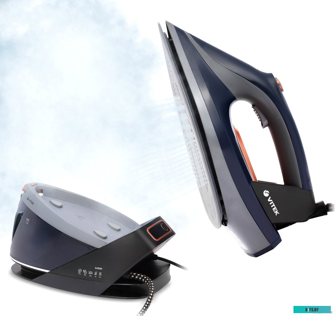 VT-2430 Парогенератор Vitek 2430-VT-01,  синий / черный